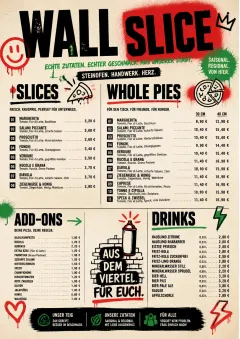 street art bold menu template preview