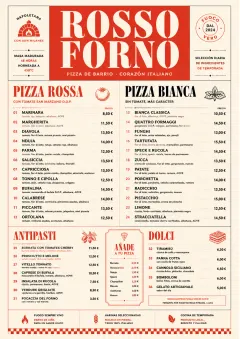 milanese modern menu template preview