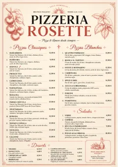 parisian bistro menu template preview