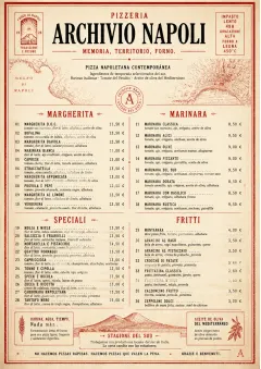 neapolitan archive menu template preview