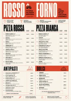 Milanese Modern menu template preview