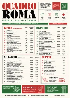 Roman Al Taglio menu template preview