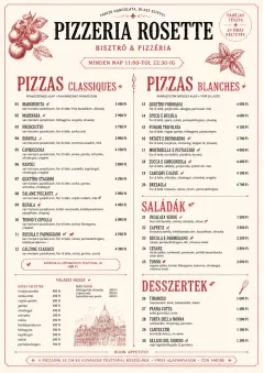 Parisian Bistro menu template preview