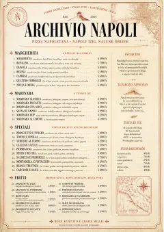 Neapolitan Archive menu template preview