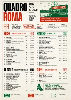 Roman Al Taglio menu template preview