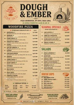 Craft Artisan menu template preview