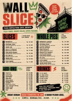 Street Art Bold menu template preview