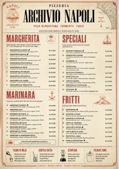 Neapolitan Archive menu template preview