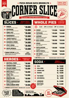 Brooklyn Slice Shop menu template preview
