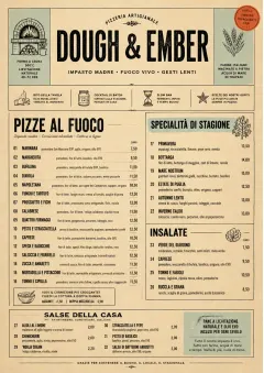 Craft Artisan menu template preview