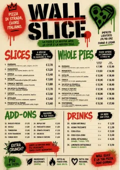 Street Art Bold menu template preview
