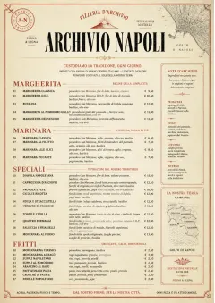 Neapolitan Archive menu template preview