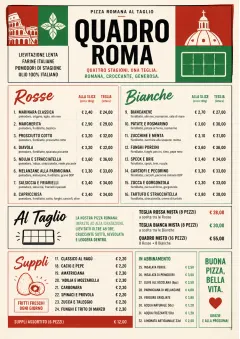 Roman Al Taglio menu template preview