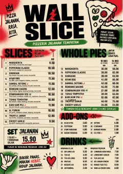 Street Art Bold menu template preview