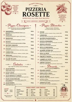 Parisian Bistro menu template preview