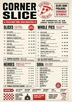 Brooklyn Slice Shop menu template preview