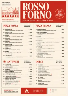 Milanese Modern menu template preview