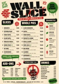 Street Art Bold menu template preview