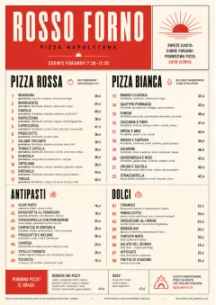 Milanese Modern menu template preview