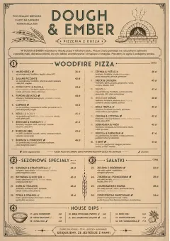 Craft Artisan menu template preview