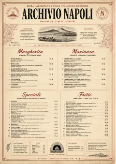 Neapolitan Archive menu template preview