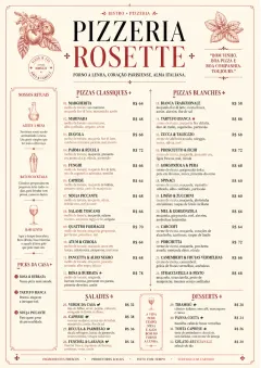 Parisian Bistro menu template preview