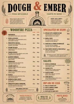Craft Artisan menu template preview