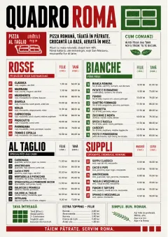 Roman Al Taglio menu template preview