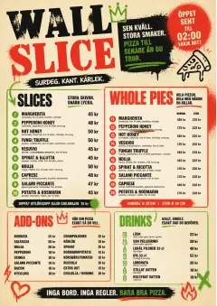 Street Art Bold menu template preview
