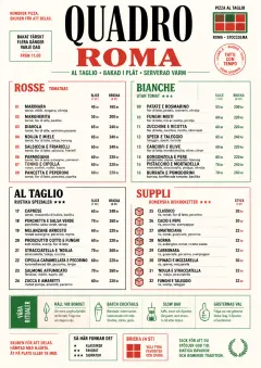 Roman Al Taglio menu template preview