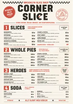 Brooklyn Slice Shop menu template preview