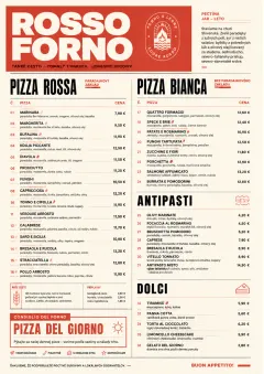 Milanese Modern menu template preview