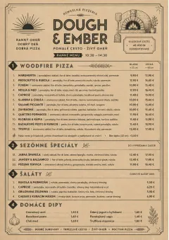 Craft Artisan menu template preview