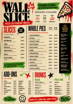 Street Art Bold menu template preview