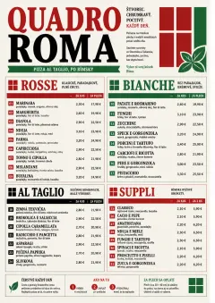 Roman Al Taglio menu template preview