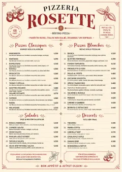 Parisian Bistro menu template preview