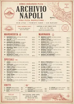 Neapolitan Archive menu template preview