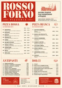 Milanese Modern menu template preview