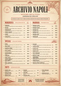 Neapolitan Archive menu template preview