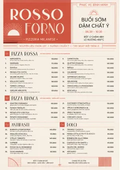 Milanese Modern menu template preview