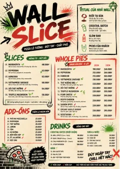 Street Art Bold menu template preview