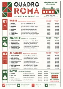 Roman Al Taglio menu template preview