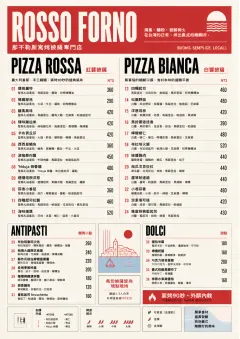 Milanese Modern menu template preview