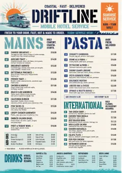Food Truck Bold menu template preview