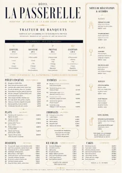 Banquet Catering menu template preview