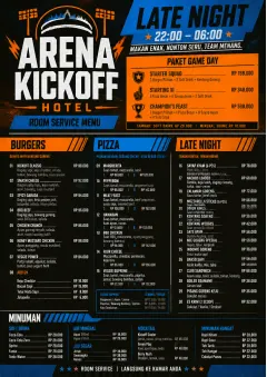 Sports Arena Energy menu template preview