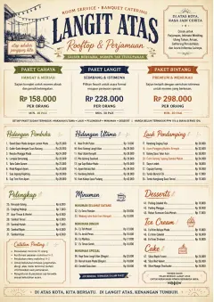 Banquet Catering menu template preview