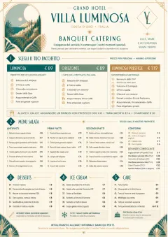 Banquet Catering menu template preview