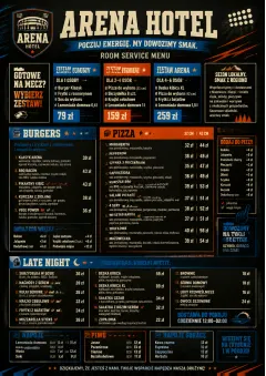 Sports Arena Energy menu template preview