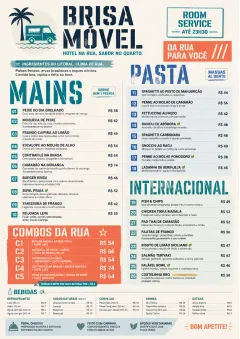 Food Truck Bold menu template preview